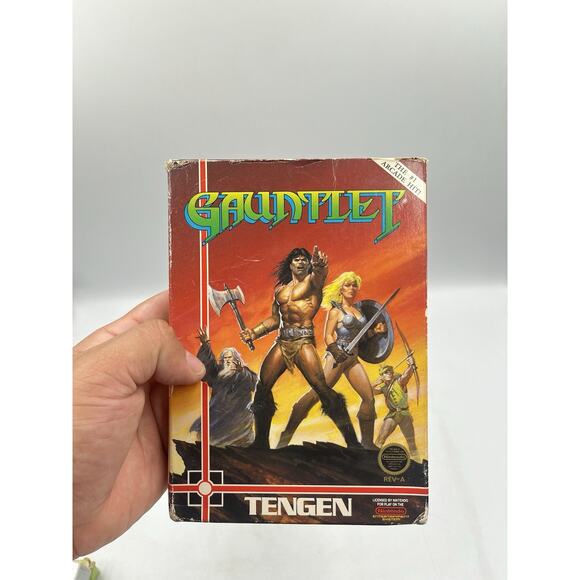 Gauntlet - Nintendo NES Video Game Tengen Black Cartridge Complete CIB - Picture 9 of 16